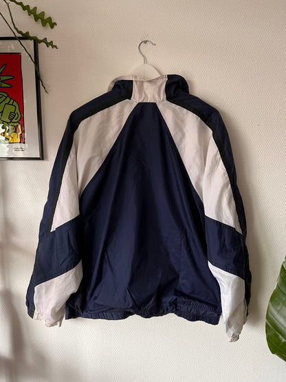 90s Nike Multicolor Full Zip Track Jacket Navy – Large