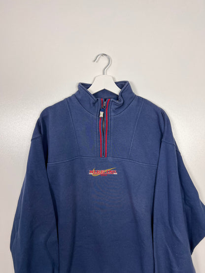 90's Nike INC 1/4 Zip Up Sweatshirt - Large