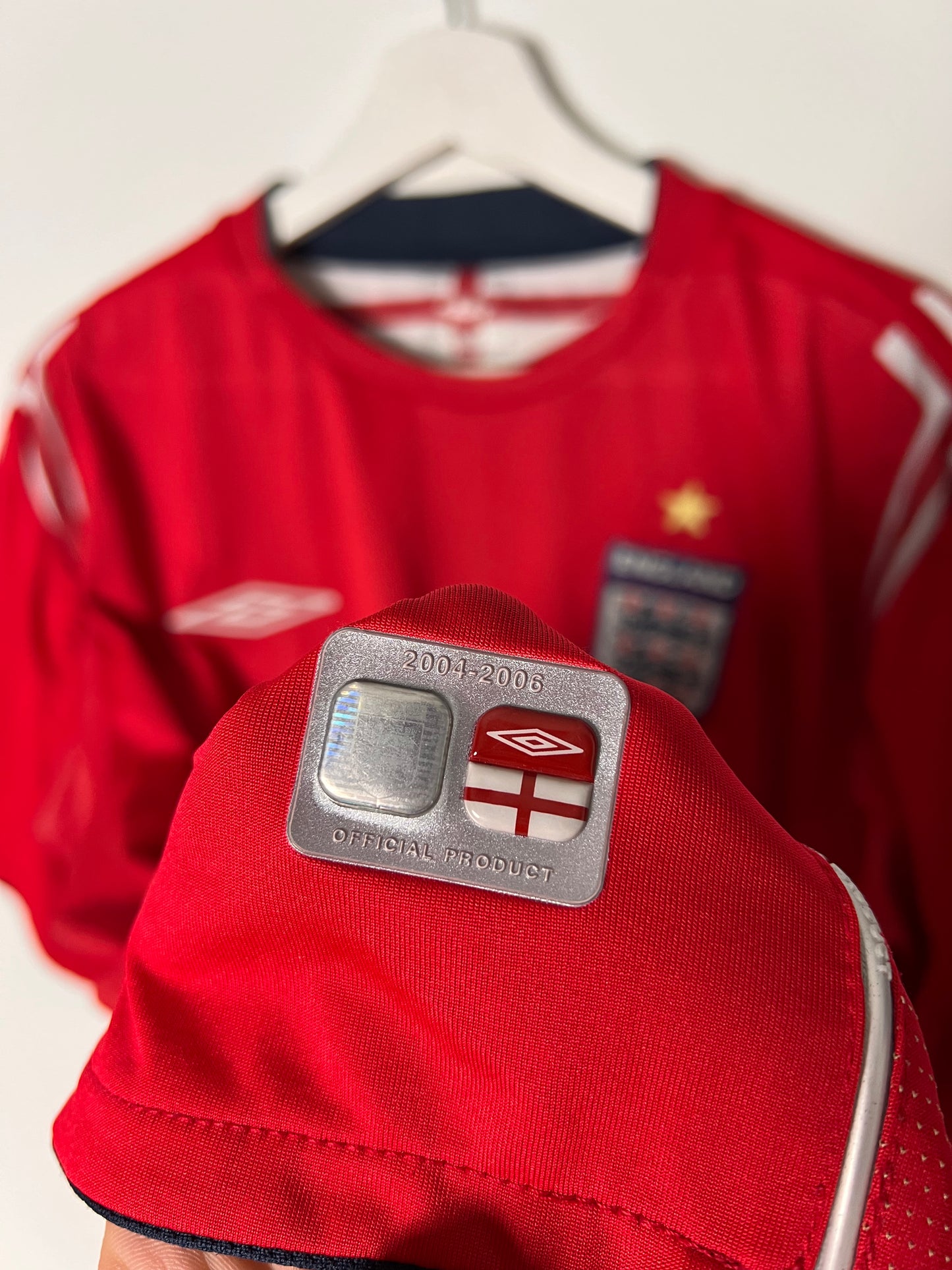 2000s Umbro England Kieron Dyer Away Football Jersey – Xlarge