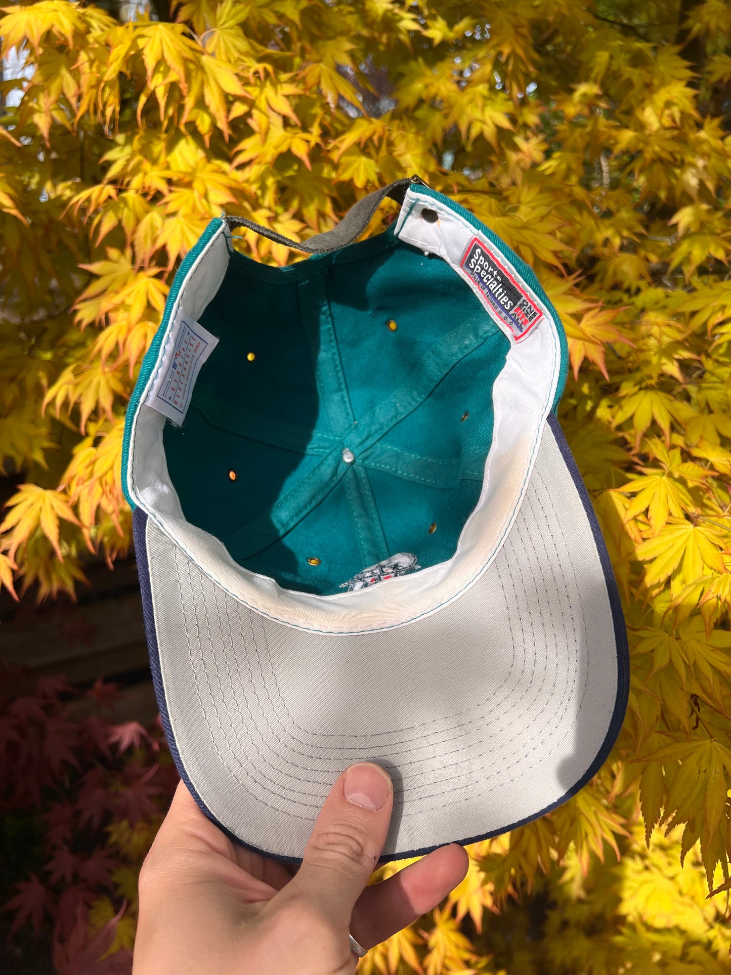 90s Sports Specialties Seattle Mariners MLB Strapback Cap Green – One Size