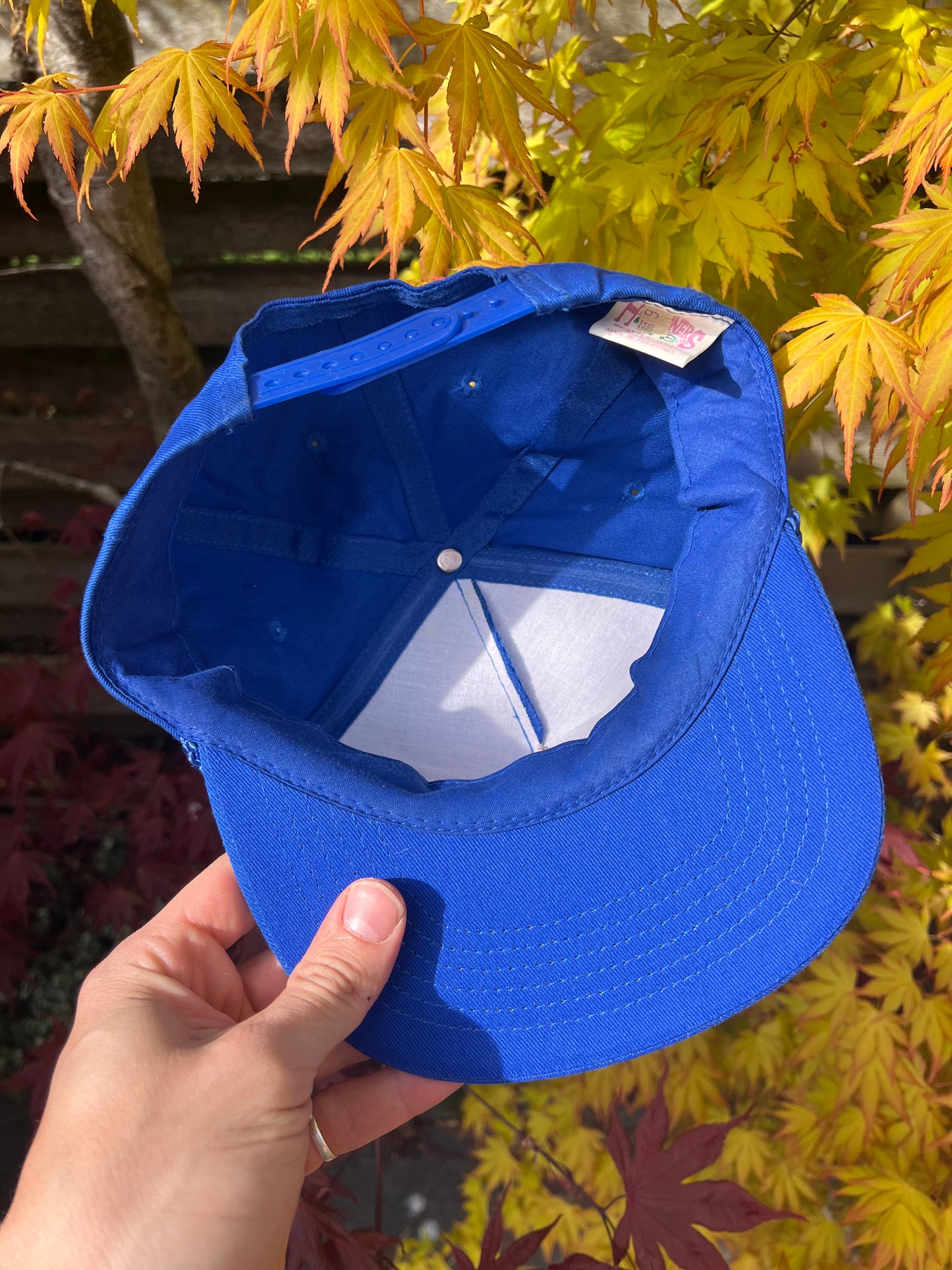 90s Alaska Embroidered Eagle Trucker Cap Blue – One Size