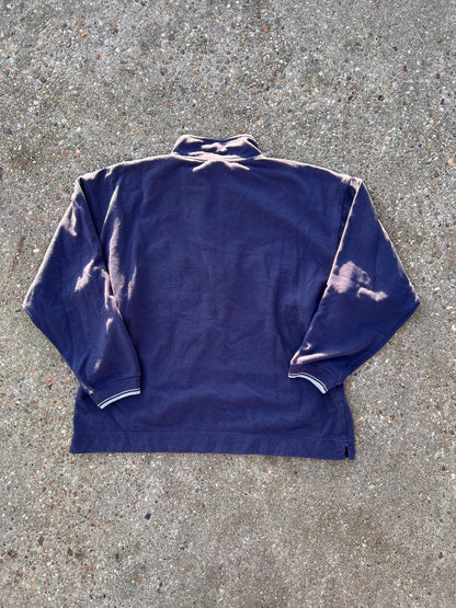 90s Reebok 1/4 Zip Up Big Embroidered Sweatshirt – Medium