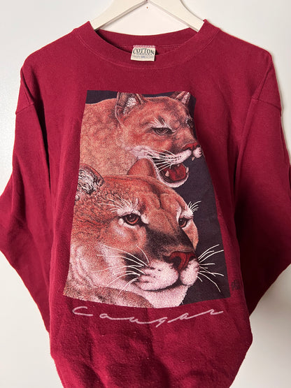 90s Cotton Grove Cougar Sweatshirt – Medium