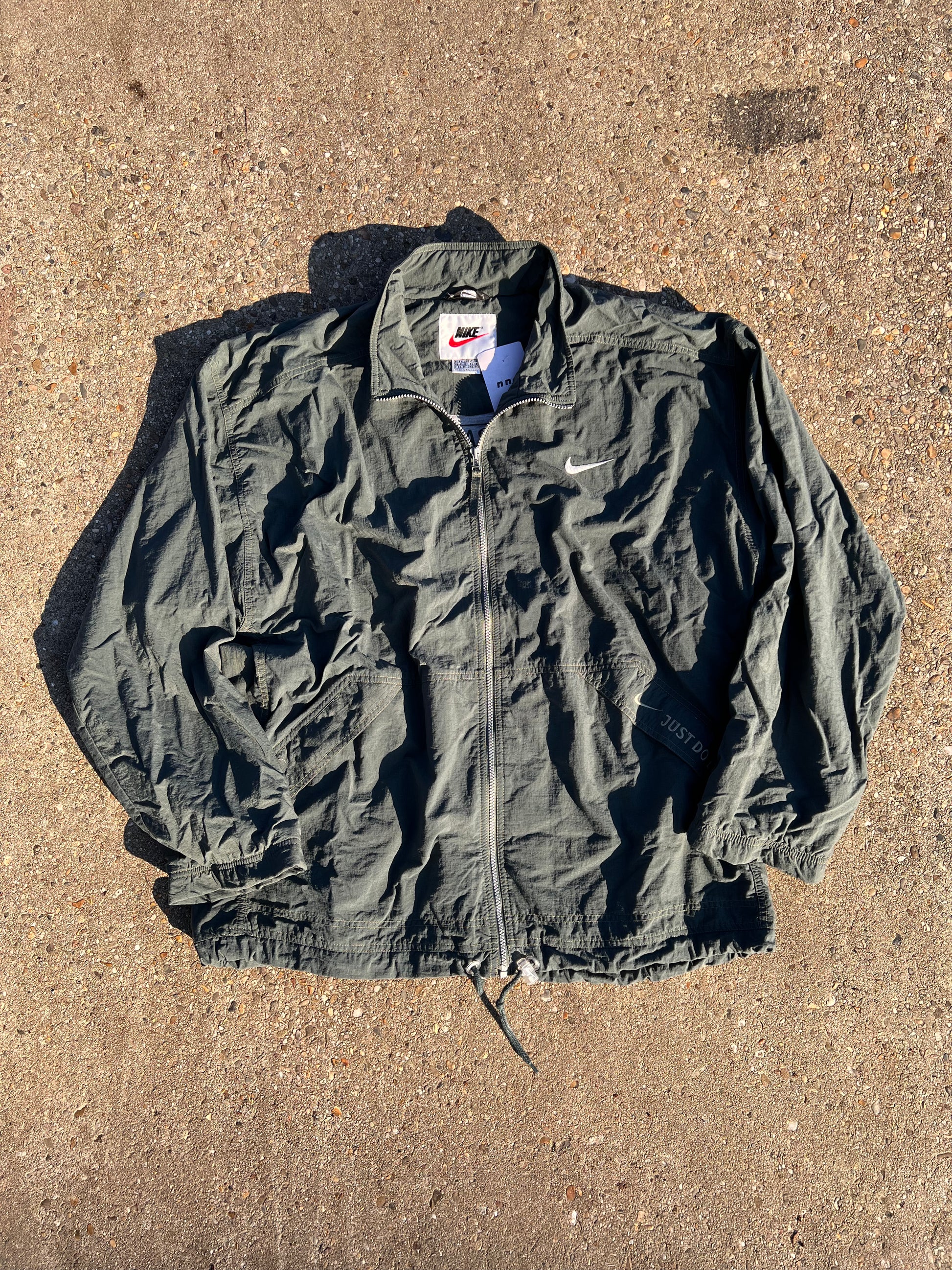 90s Nike Classic Full Zip Army Track Jacket – XXLarge