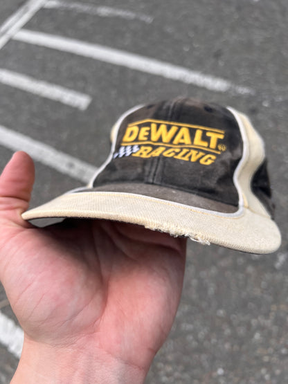 90s De Walt Embroidered Racing Strapback Cap Black – Medium