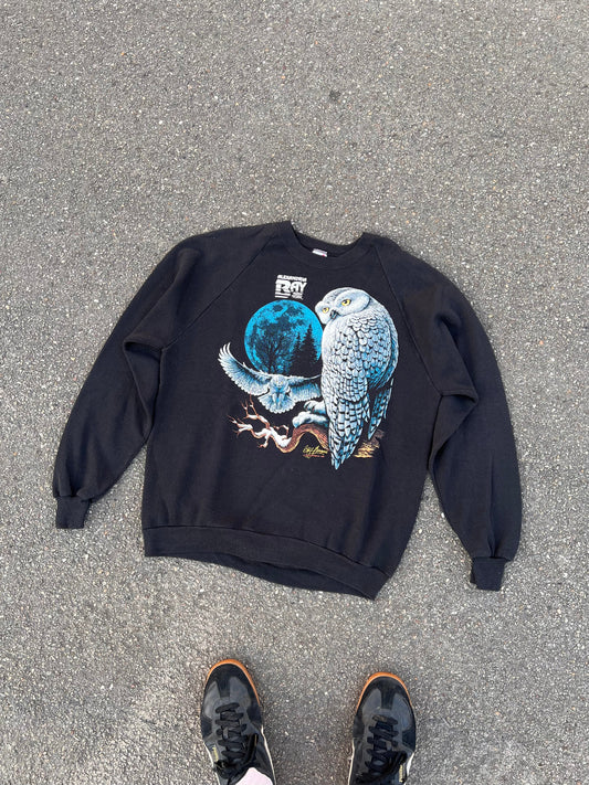 90's Jerzees Alexandria Bay Owl Sweatshirt – XLarge