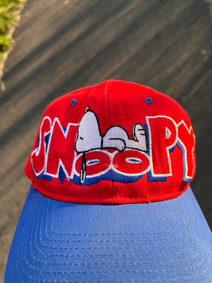90's Peanuts Snoopy Spellout Cap – One Size