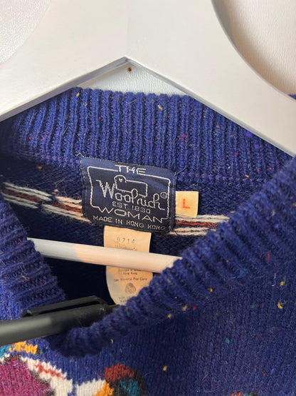 Vintage Woolrich Wool Ducks Sweater - Large