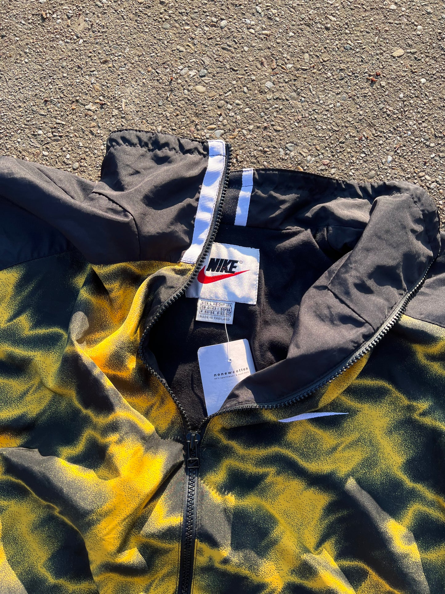 90s Nike Full Zip Grainy Multicolor Track Jacket – Xlarge
