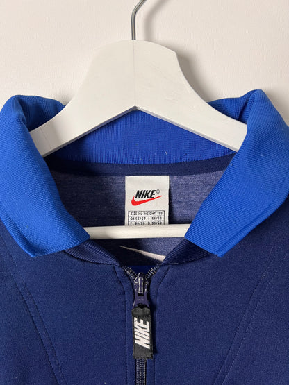 90's Nike Big Check 1/4 Zip Up Sweatshirt – XLarge