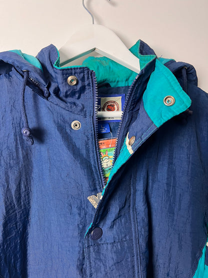 Starter NY Islanders Hooded Puffer Jacket - Large