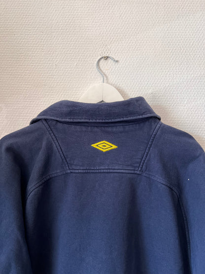 90s Umbro Embroidered Big Logo Training Sweatshirt Navy – Large