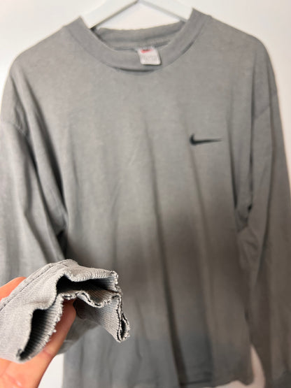 Distressed Nike Longsleeve Shirt - Medium