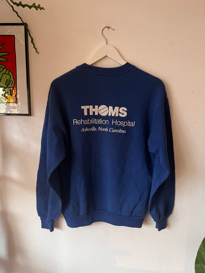 90s Jerzees LIFE Building Crewneck Sweatshirt Blue – Medium