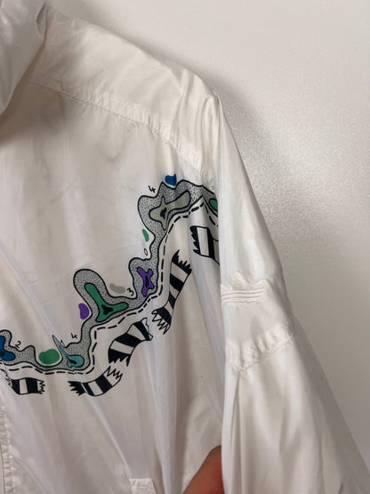90's Adidas Psychedelic Track Jacket - Medium