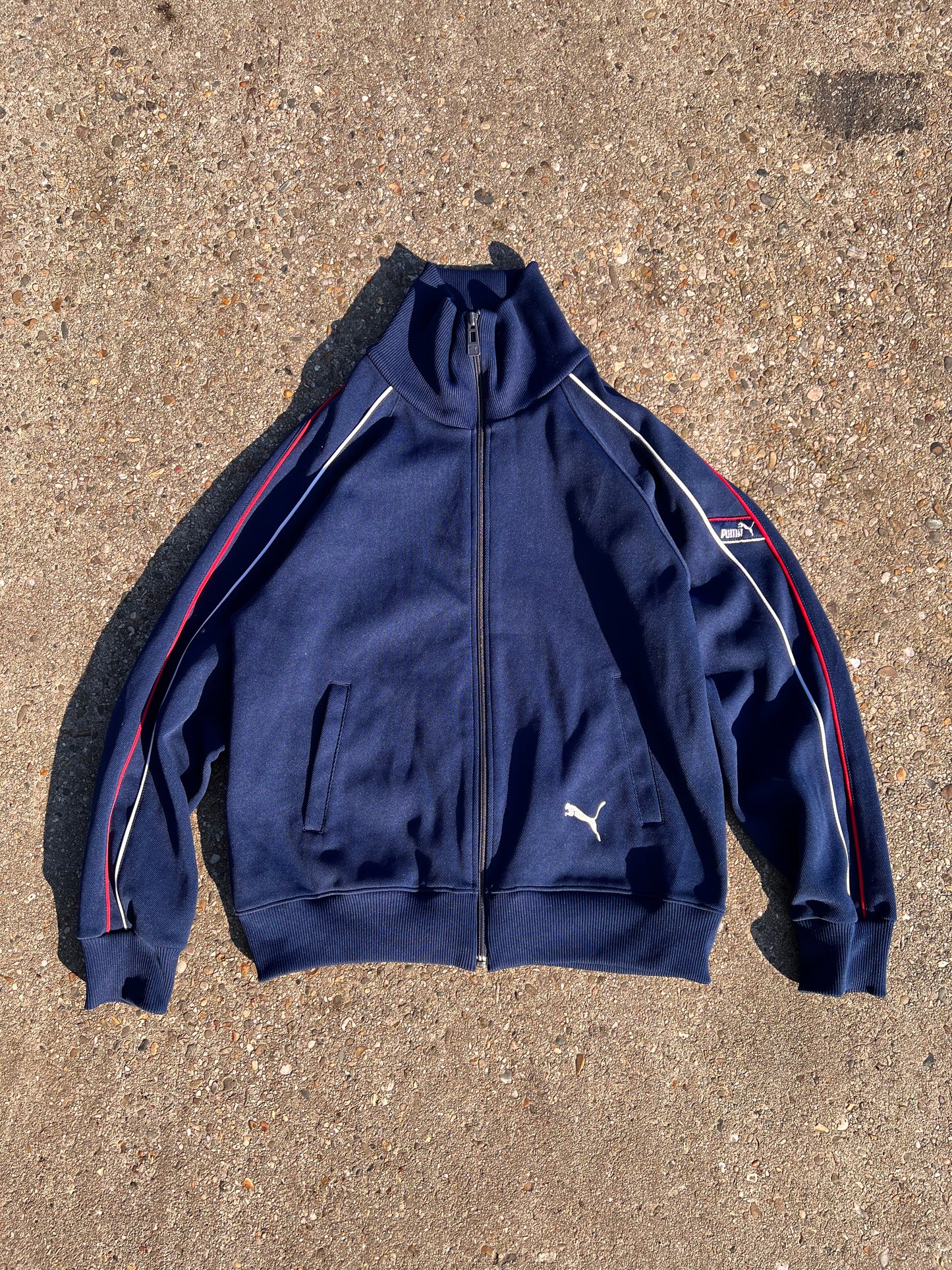 90s Puma Classic Full Zip Striped Track Jacket – Small