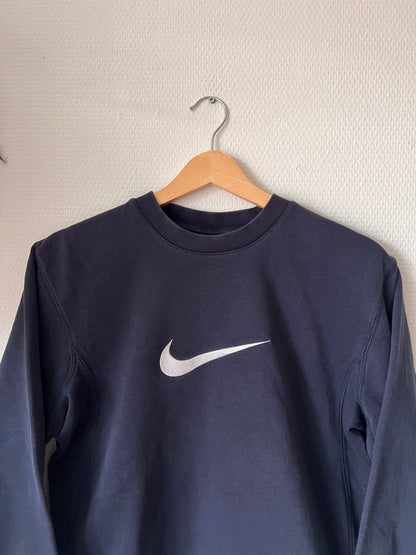 90s Nike Classic Embroidered Big Logo Crewneck Sweatshirt – Small