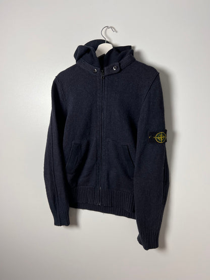 Vintage Stone Island Wool Zipped Hoodie - Large