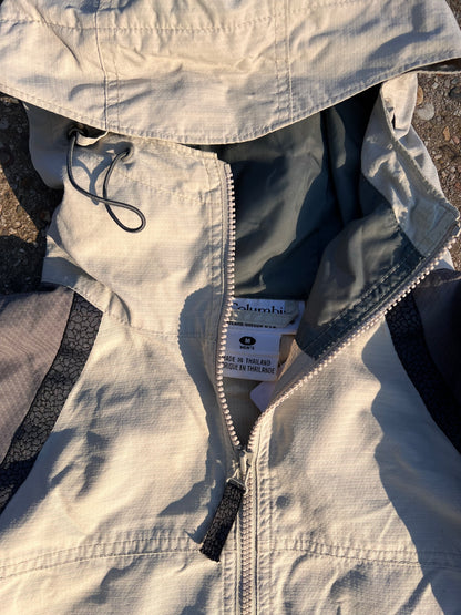 90s Columbia 1/4 Zip Up Hooded Anorak Jacket – Large