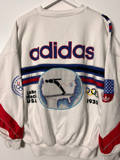 90's Adidas Lake Placid Olympic Games 1980 Sweatshirt – Large