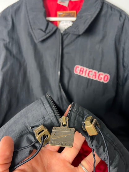 90's Nike Chicago Bulls Padded Jacket - Large