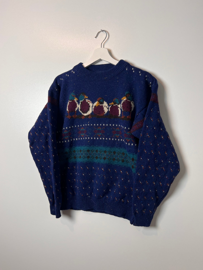 Vintage Woolrich Wool Ducks Sweater - Large