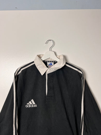 Adidas Longsleeve Rugby Polo - Large