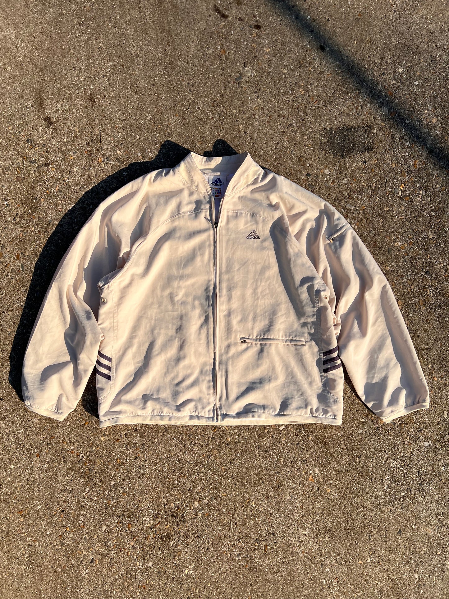 90s Adidas Full Zip Soft Tennis Track Jacket – Large