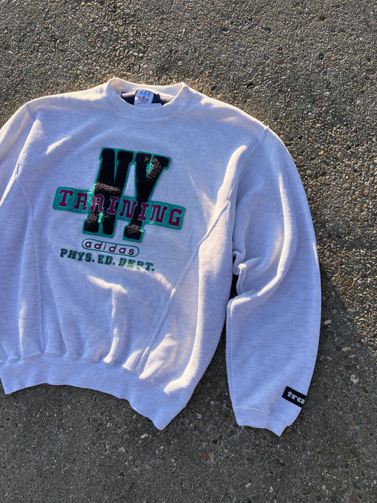 90s Adidas NY Training Embroidered Sweatshirt – Small