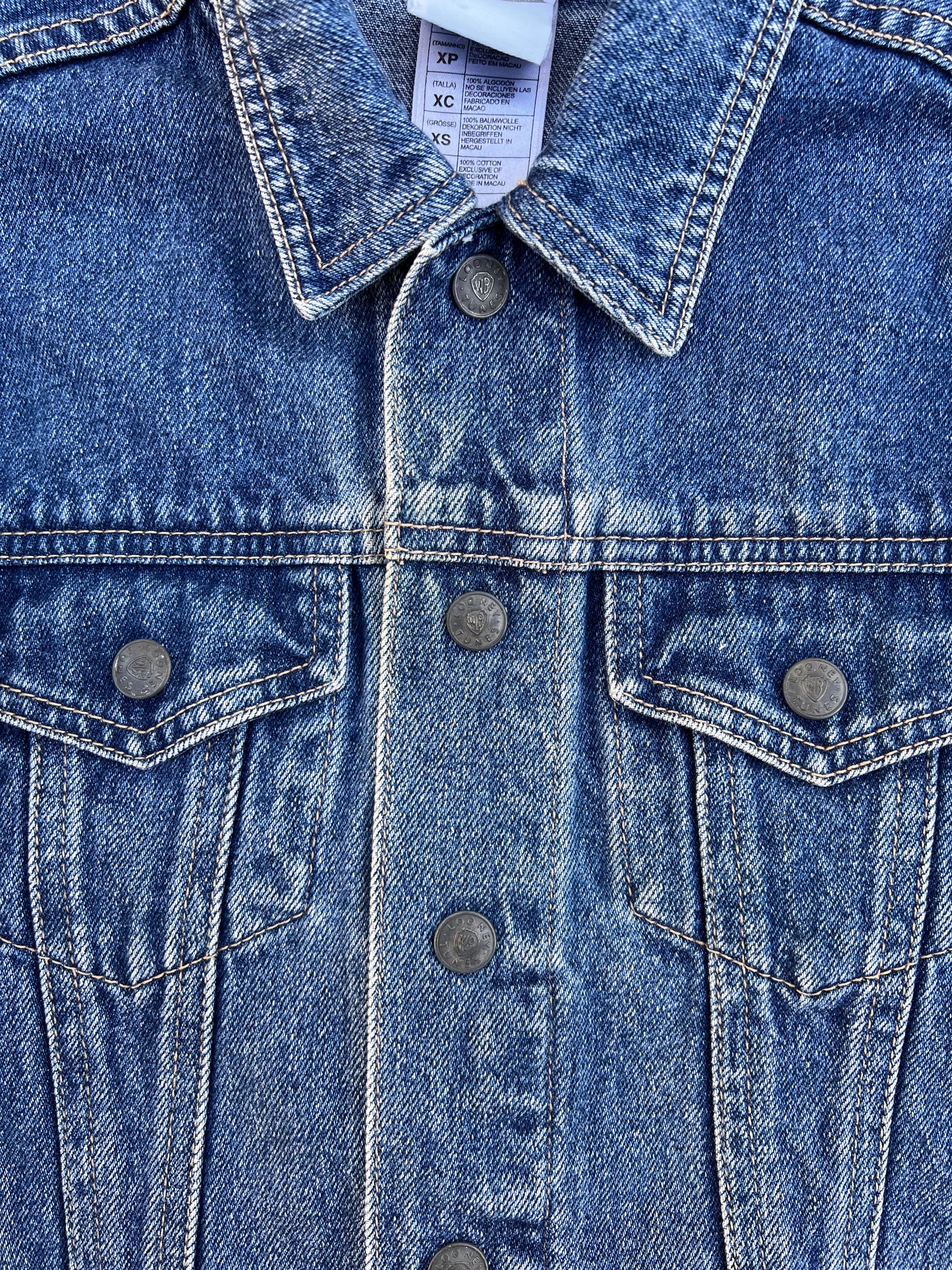 00's Looney Tunes Kids Denim Jacket – XSmall