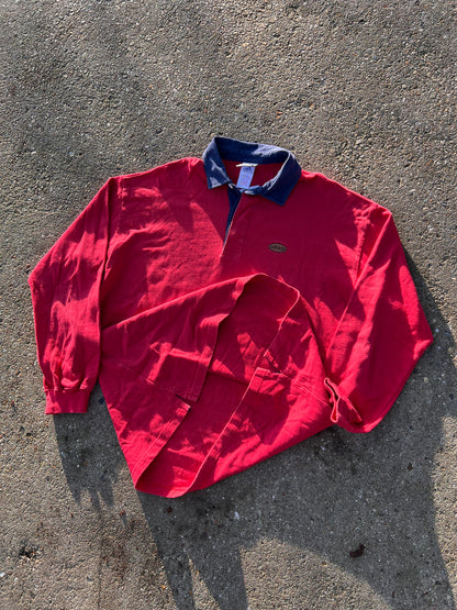 90s Adidas Longsleeve Colar Rugby Polo – Xlarge