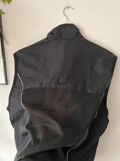 90s Nike Full Zip Running Vest Black – Small
