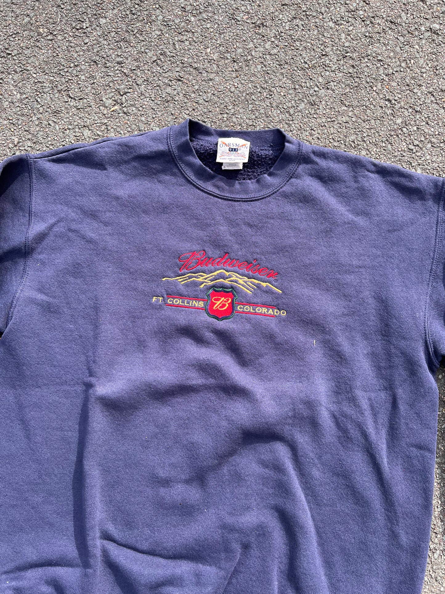 90's Budweiser FT. Collins Colorado Sweatshirt – Medium