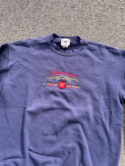 90's Budweiser FT. Collins Colorado Sweatshirt – Medium