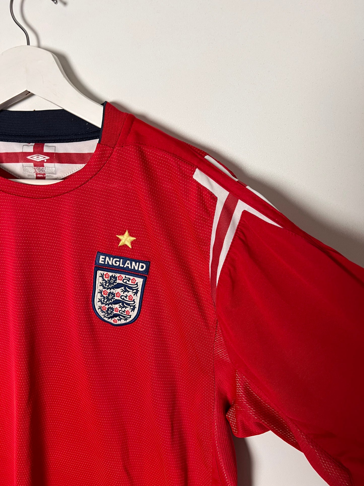 2000s Umbro England Kieron Dyer Away Football Jersey – Xlarge