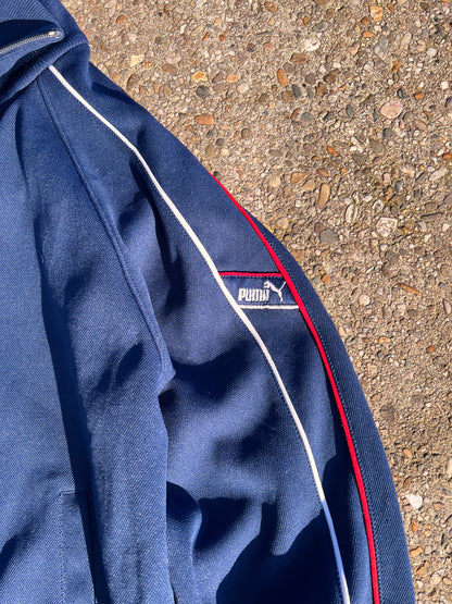 90s Puma Classic Full Zip Striped Track Jacket – Small
