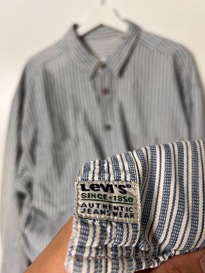 00's Levi's Striped Work Shirt – XXLarge