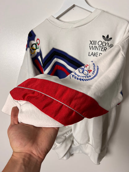 90's Adidas Lake Placid Olympic Games 1980 Sweatshirt – Large