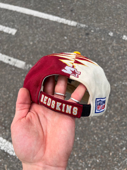 90s Starter Embroidered Washington Redskins Snapback Cap Red – One Size