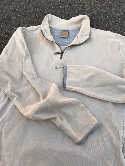 90's Nike Quarter Zip Center Swoosh Sweatshirt – Small