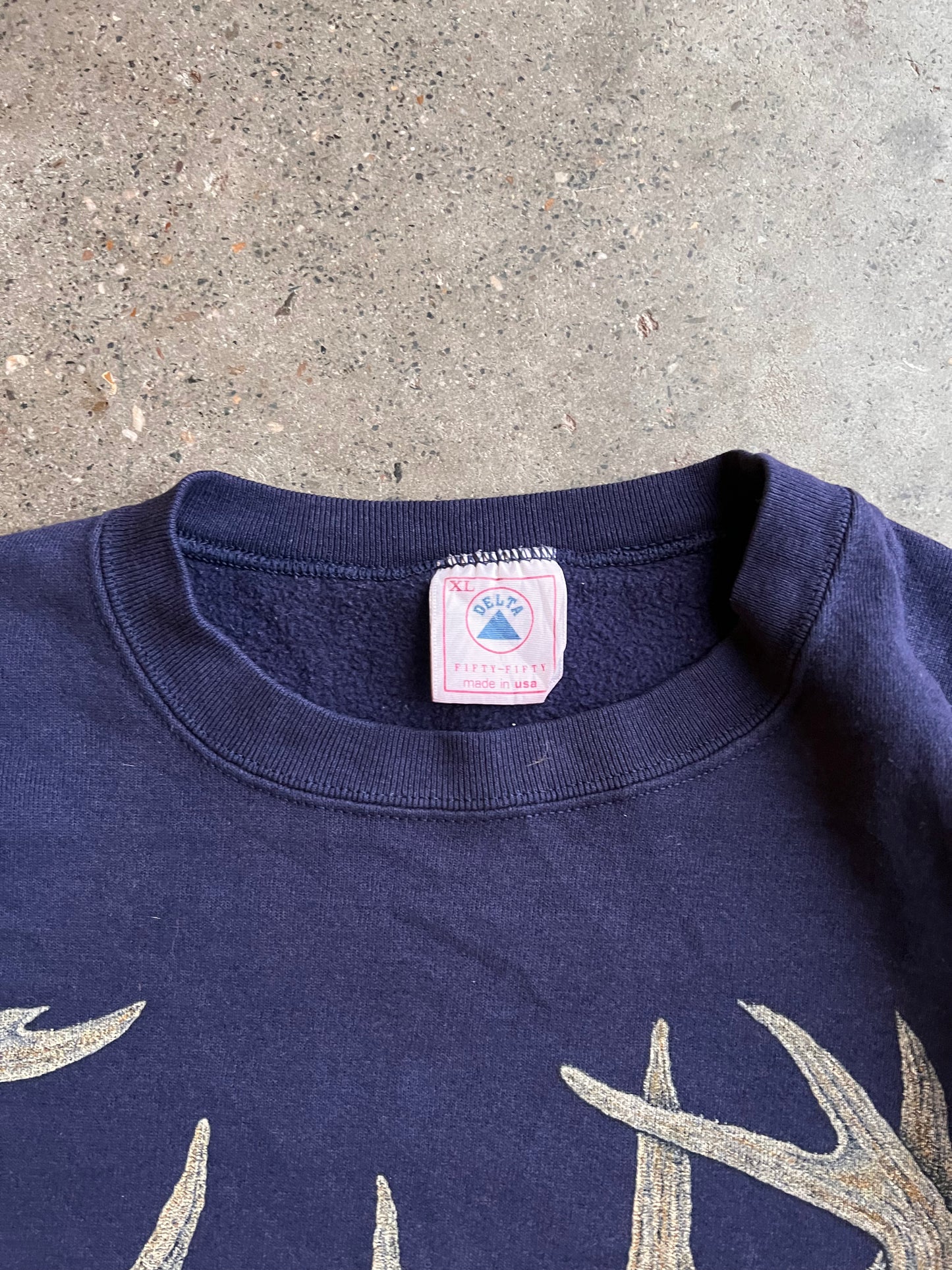 90s Delta Hunting Big Deer Head Crewneck – XLarge