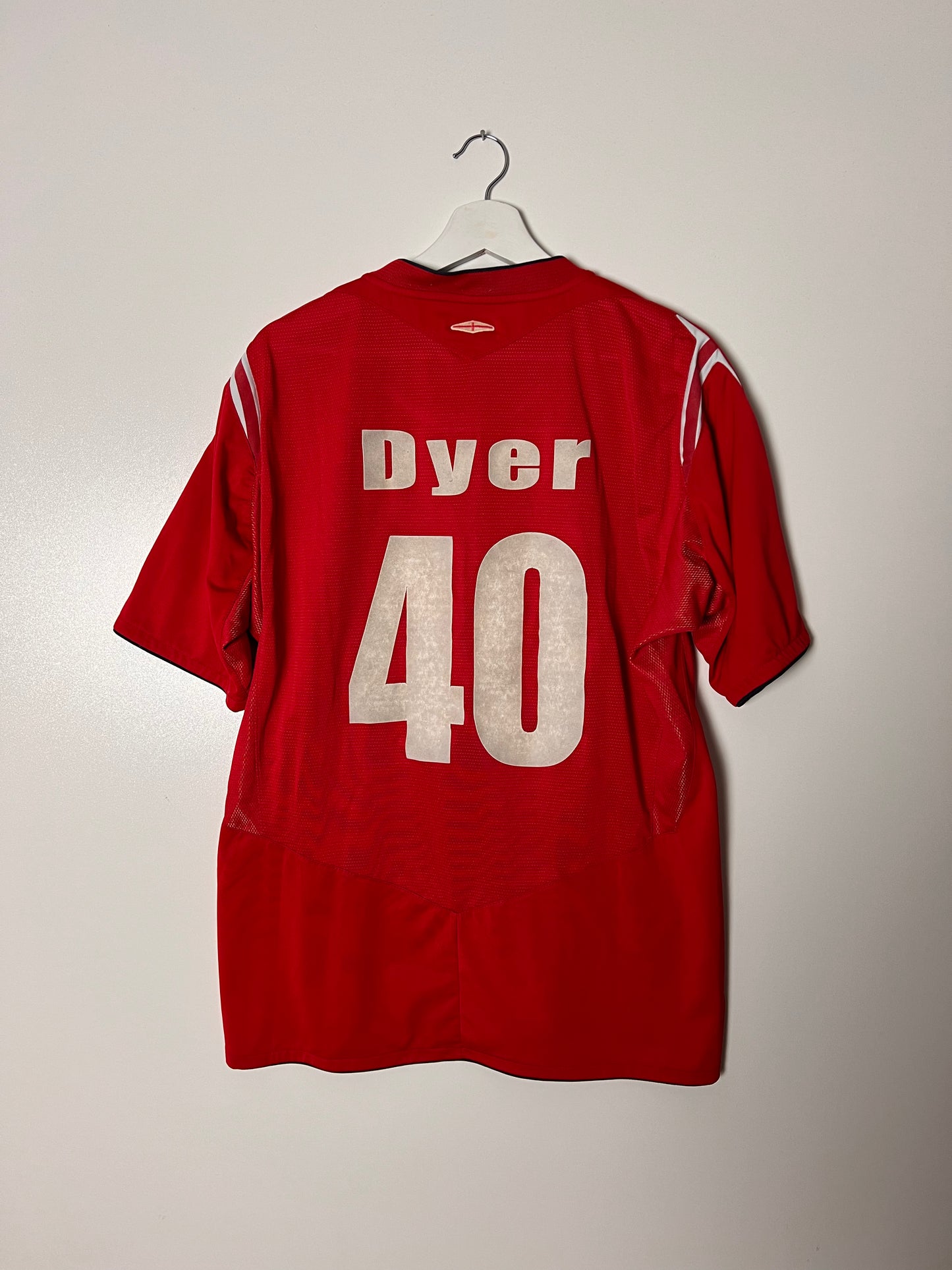2000s Umbro England Kieron Dyer Away Football Jersey – Xlarge