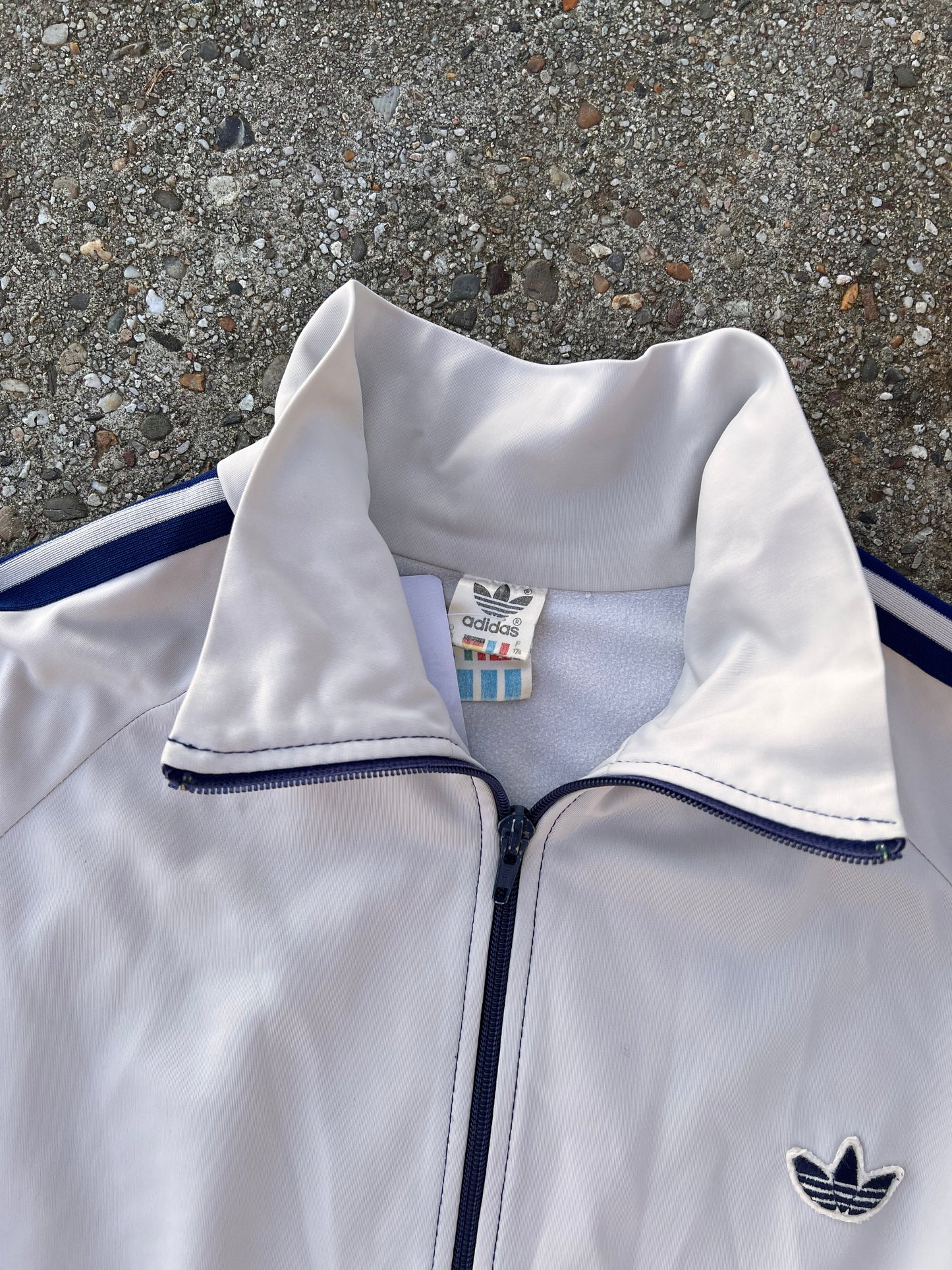 80s Adidas Classic Trefoil Logo Track Jacket – Small