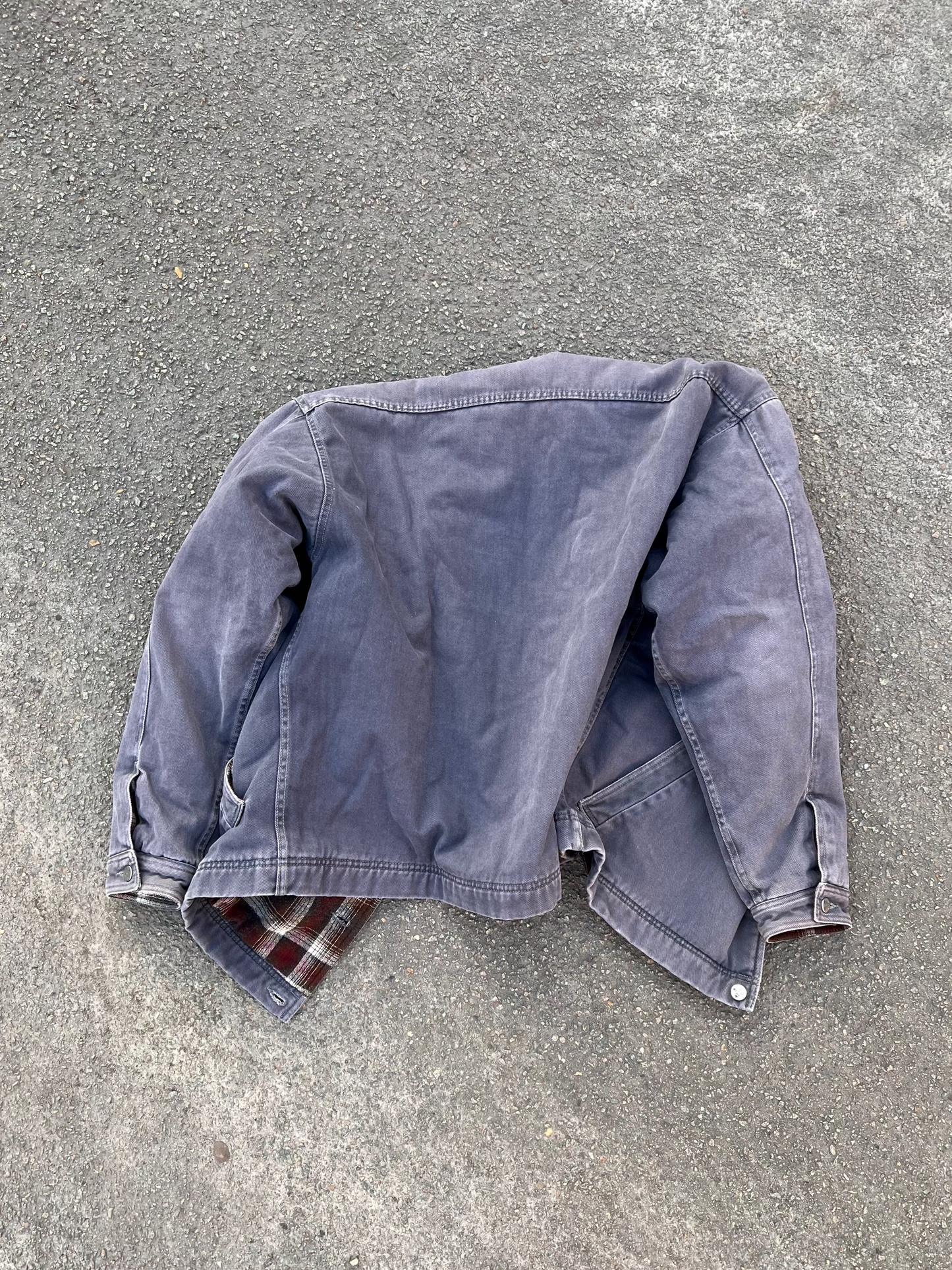 90's Oxbow Plaid Denim Jacket
