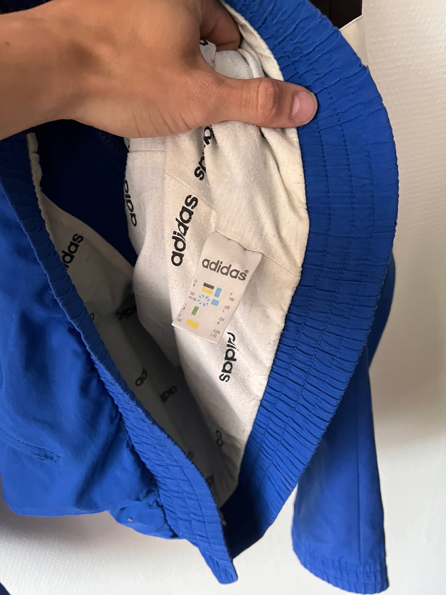 90s Adidas Bundesliga Schalke Full Zip Track Jacket Blue – Large