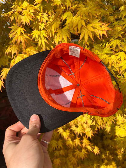 90s Adidas Basketball Snapback Cap Orange – One Size