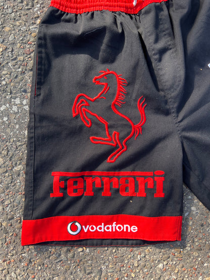 00' Ferrari Allover Embroidered Shorts – Medium