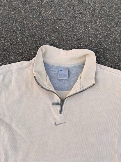90's Nike Quarter Zip Center Swoosh Sweatshirt – Small