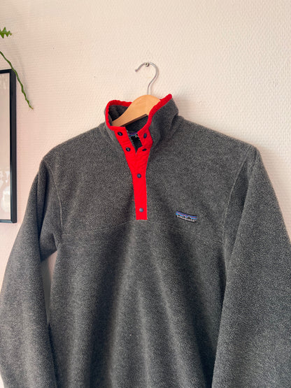 90s Patagonia 1/4 Button Up Made in USA Fleece – Small