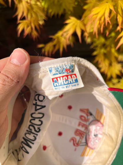 90s NFL San Fransisco 49ers Strapback Cap White – One Size